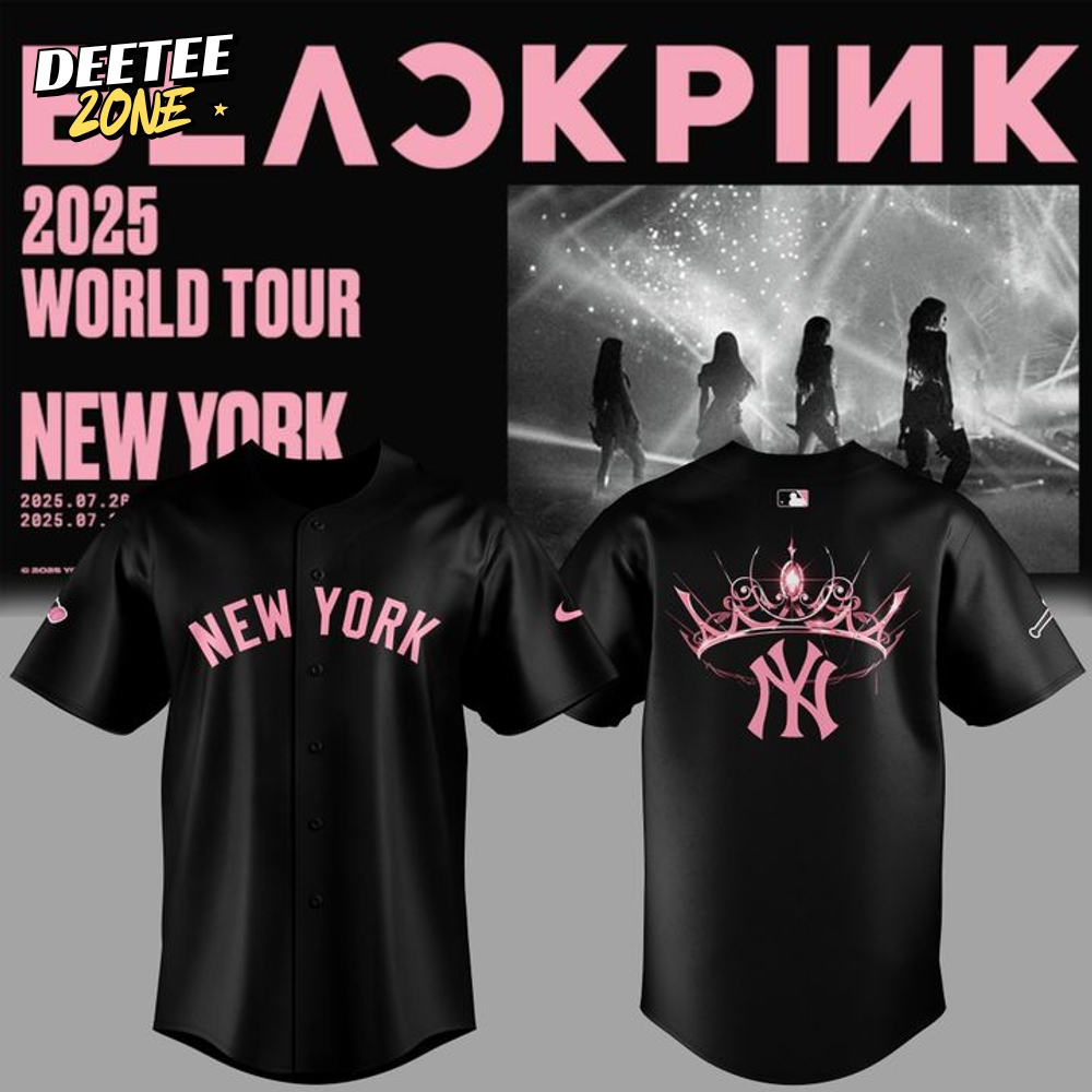 New York Yankees x Blackpink World Tour 2025 Special Baseball Jersey New York Yankees x Blackpink World Tour 2025 Special Baseball Jersey