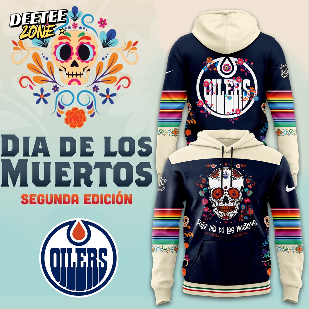 Nhl Edmonton Oilers Hoodie Custom Dia De Los Muertos Nhl Edmonton Oilers Hoodie Custom Dia De Los Muertos