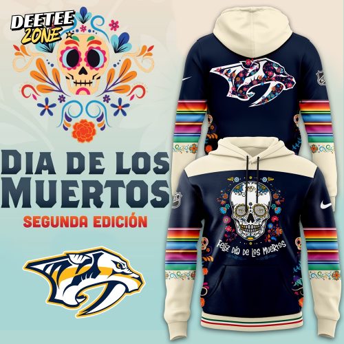 Nhl Nashville Predators Hoodie Custom Dia De Los Muertos