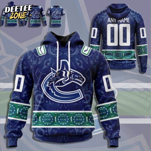 Nhl Vancouver Canucks Hoodie Custom Canadian Aboriginal Art