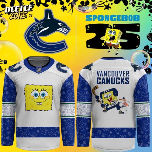 Nhl Vancouver Canuckshockey Jersey Custom Spongebob