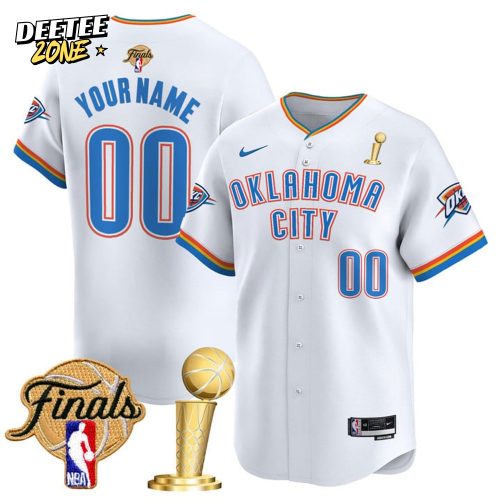 Oklahoma City Thunder 2025 Champions Spcial Edition White Baseball Jersey