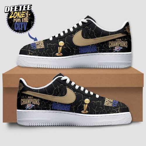 Oklahoma City Thunder 2025 NBA Champions “Won for the City” Limited Edition Air Force 1 Sneaker