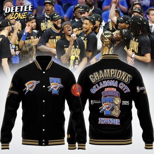 Oklahoma City Thunder 2025 NBA Champions “Won for the City” Limited Edition Baseball Jacket