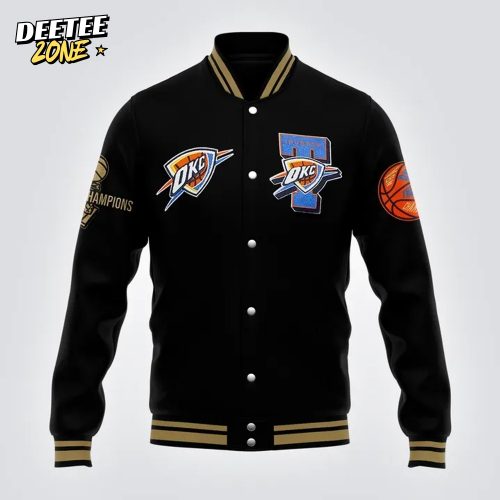 Oklahoma City Thunder 2025 NBA Champions “Won for the City” Limited Edition Baseball Jacket