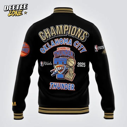 Oklahoma City Thunder 2025 NBA Champions “Won for the City” Limited Edition Baseball Jacket