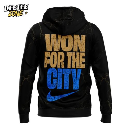 Oklahoma City Thunder NBA Champions “Won For The City” 2025 Black Hoodie
