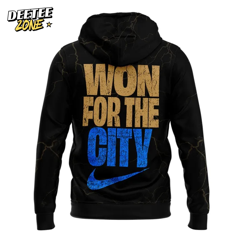 Oklahoma City Thunder NBA Champions "Won For The City" 2025 Black Hoodie Oklahoma City Thunder NBA Champions "Won For The City" 2025 Black Hoodie