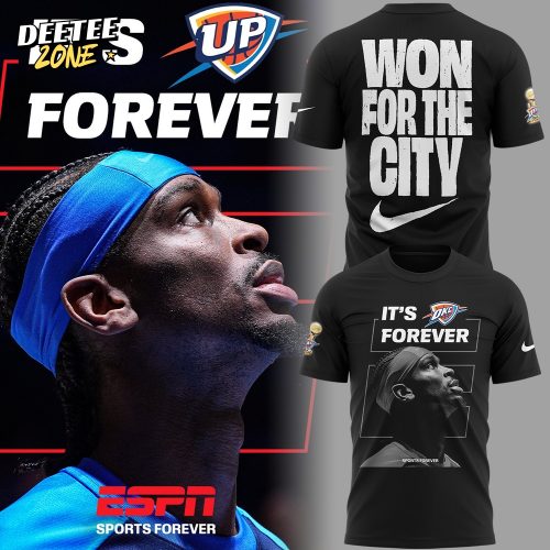 Oklahoma City Thunder “Won for the City – It’s Forever” Special Black Tee