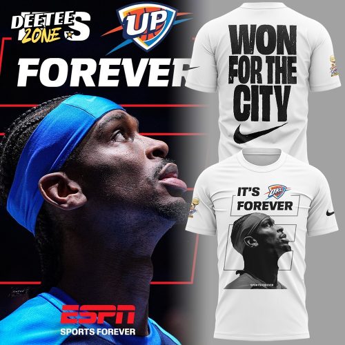 Oklahoma City Thunder “Won for the City – It’s Forever” Special White Tee