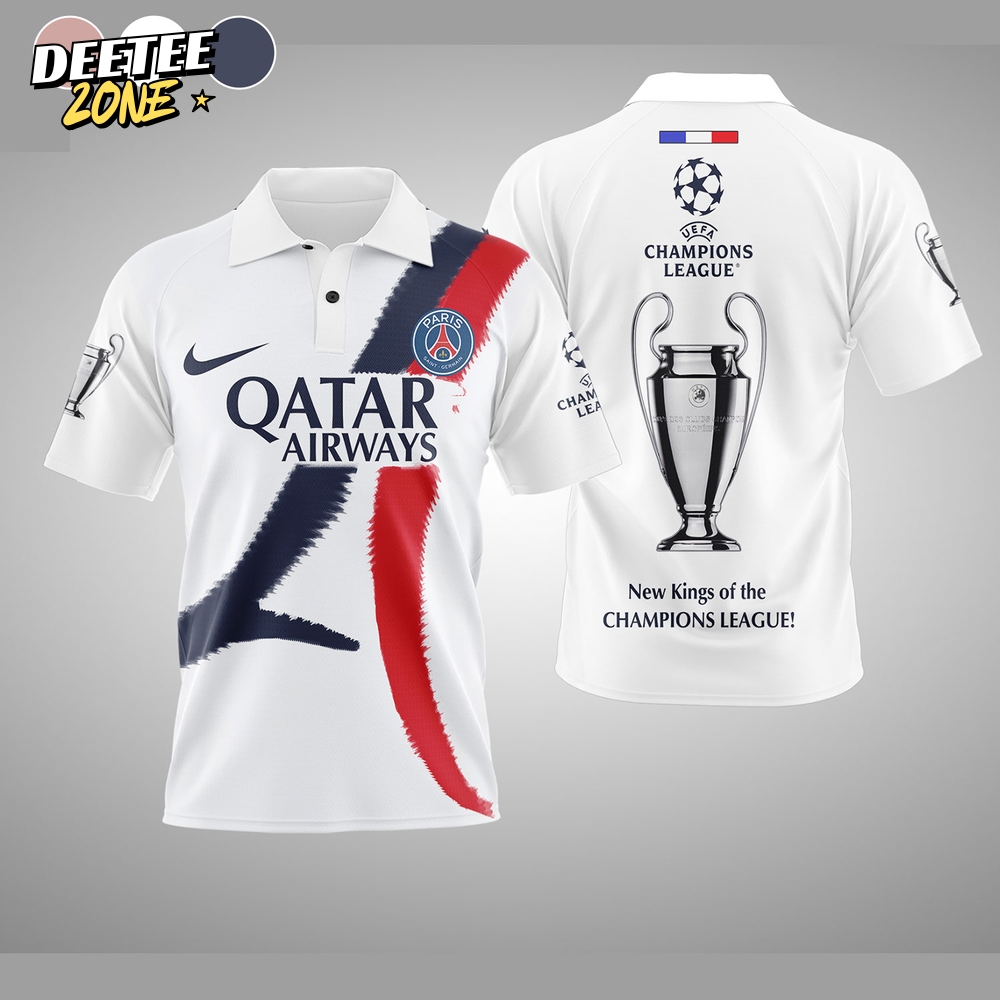 Paris Saint Germain "New King of Champions League" Special White Polo Shirt Paris Saint Germain "New King of Champions League" Special White Polo Shirt