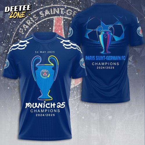 Paris Saint-Germain FC Champions UEFA Champions League 2025 Shirt