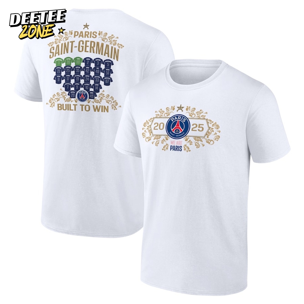 Paris Saint-Germain UEFA Champions 2025 Built To Win Shirt Paris Saint-Germain UEFA Champions 2025 Built To Win Shirt