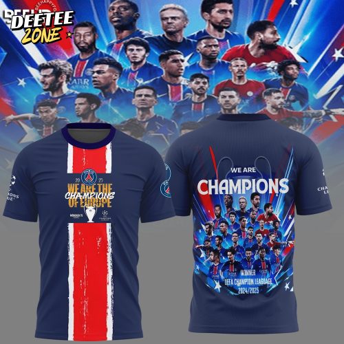 Paris Saint-Germain We Are The Champions Of Europe Shirt