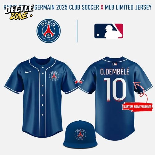 Paris Saint-Germain x Club World Cup Limited Edition Blue Baseball Jersey
