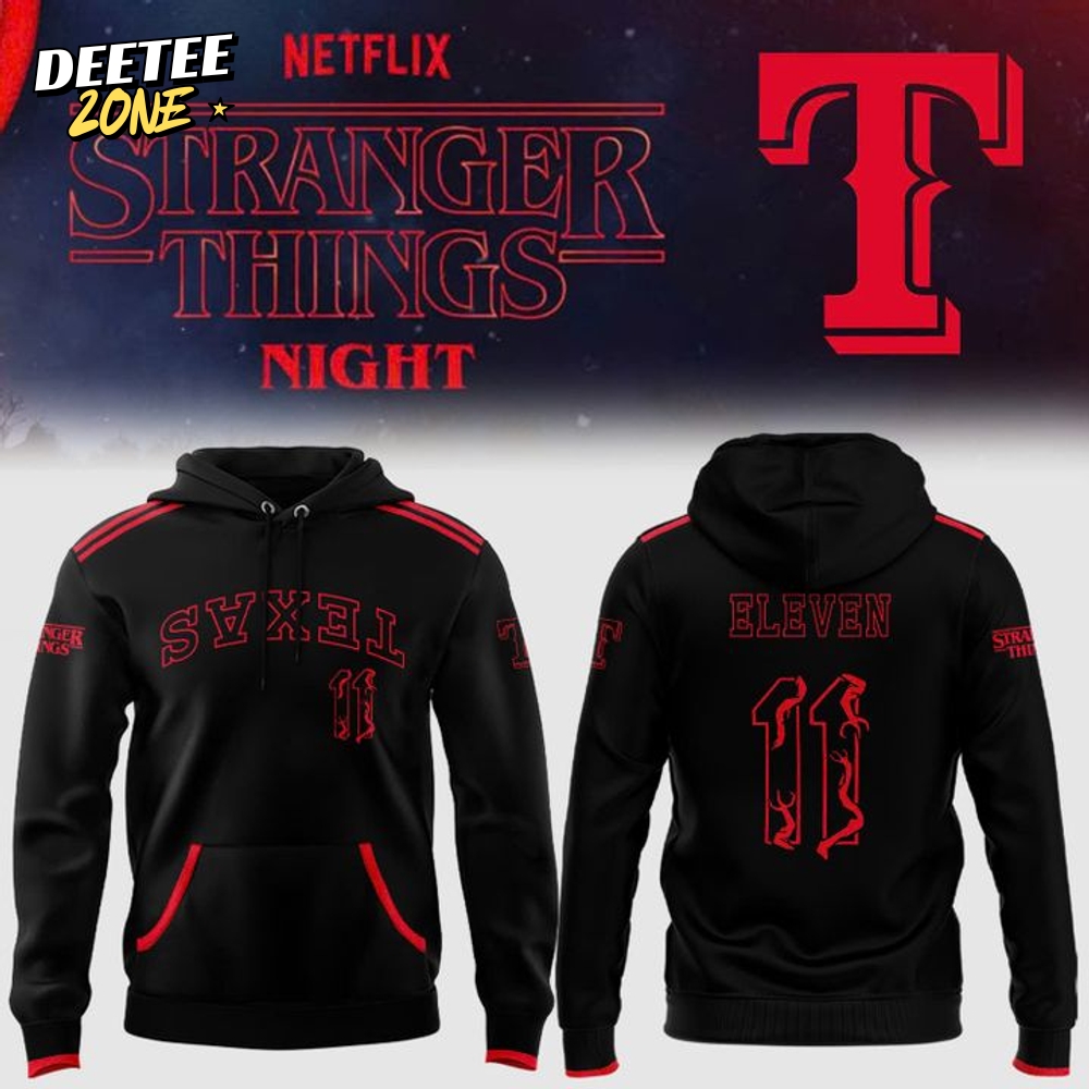 Rangers Stranger Things Night Hoodie Limited Edition Rangers Stranger Things Night Hoodie Limited Edition