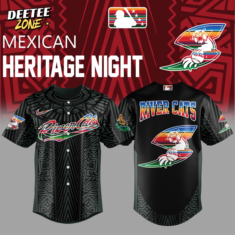 Sacramento River Cats Mexican Heritage Night Special Baseball Jersey Sacramento River Cats Mexican Heritage Night Special Baseball Jersey