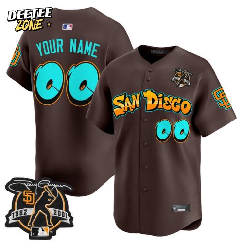San Diego Padres ‘Graffiti Barrio Edition’ Special Brown Baseball Jersey