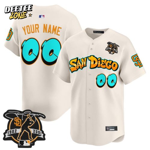 San Diego Padres ‘Graffiti Barrio Edition’ Special White Baseball Jersey