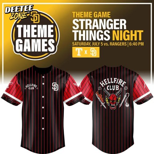 San Diego Padres x Stranger Things Night 2025 Premium Baseball Jersey