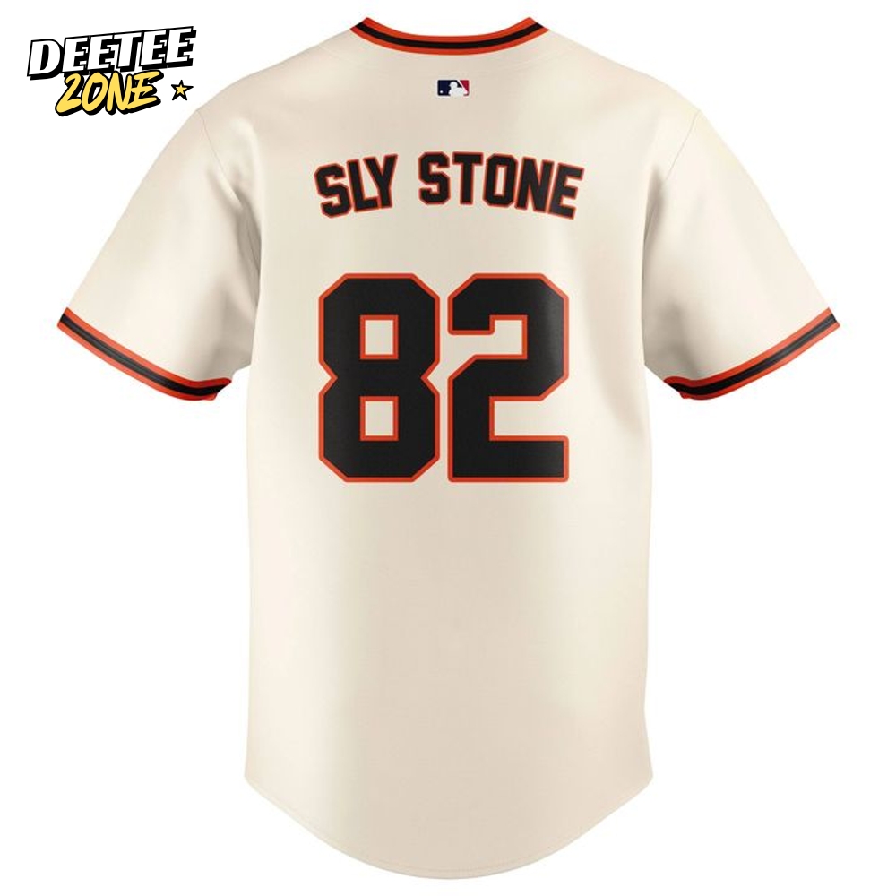 San Francisco Giants x Sly Stone Tribute Limited Edition Baseball Jersey San Francisco Giants x Sly Stone Tribute Limited Edition Baseball Jersey