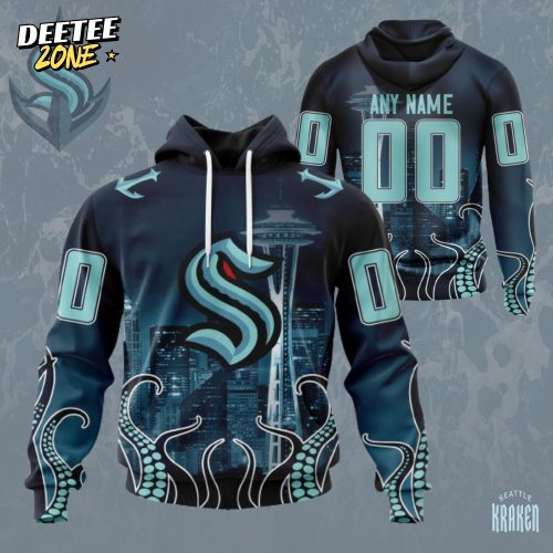 Seattle Kraken Hoodie Custom Space Needle