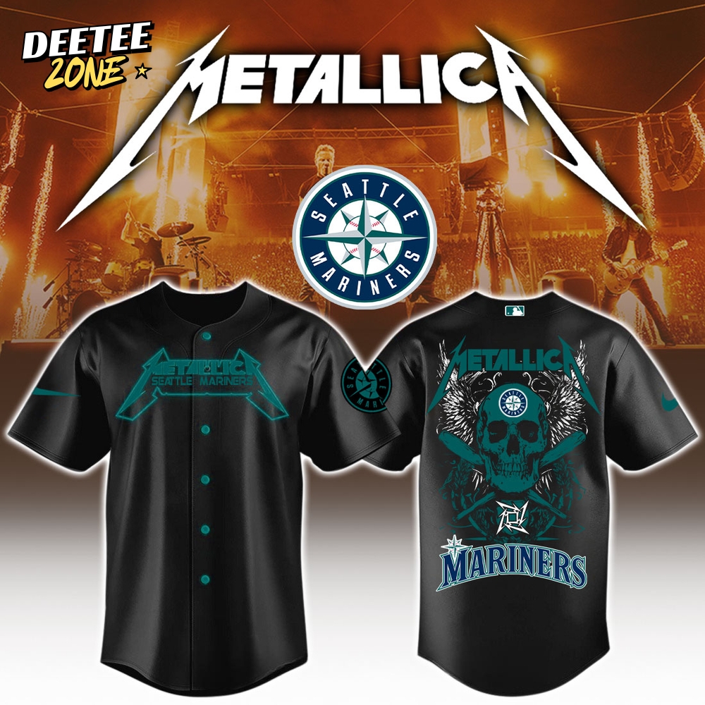 Seattle Mariners MLB x Metallica Jersey Limited Edition Seattle Mariners MLB x Metallica Jersey Limited Edition