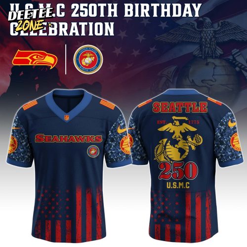 Seattle Seahawks NFL x U.S.M.C 250th Birthday Celebration Jersey
