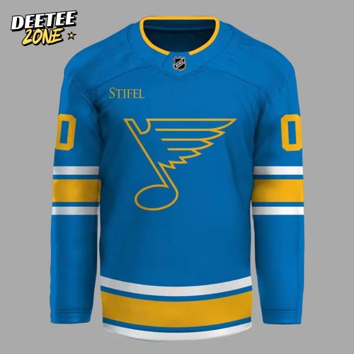 St. Louis Blues Remixed Remastered Reborn Home Hockey Jersey