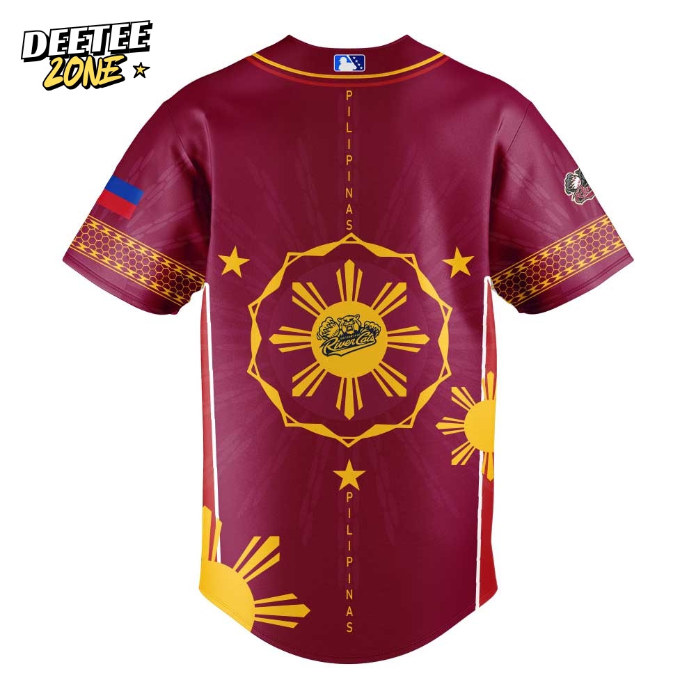 Sugar Land Space Cowboys Filipino Heritage Night Special Baseball Jersey Sugar Land Space Cowboys Filipino Heritage Night Special Baseball Jersey