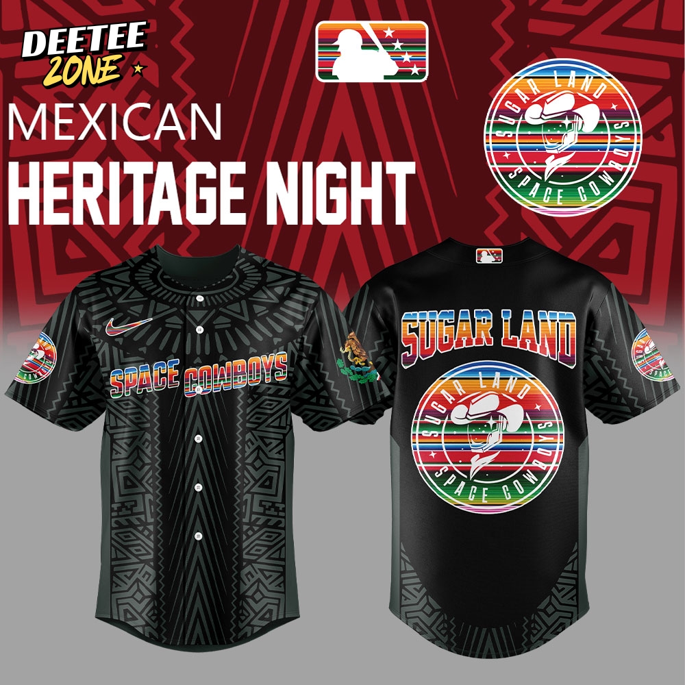 Sugar Land Space Cowboys Mexican Heritage Night Special Baseball Jersey Sugar Land Space Cowboys Mexican Heritage Night Special Baseball Jersey