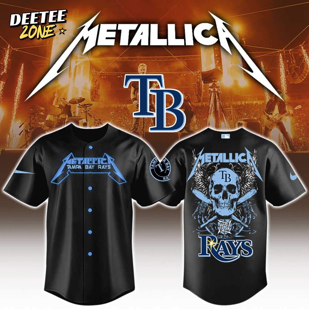 Tampa Bay Rays MLB x Metallica Jersey Limited Edition Tampa Bay Rays MLB x Metallica Jersey Limited Edition