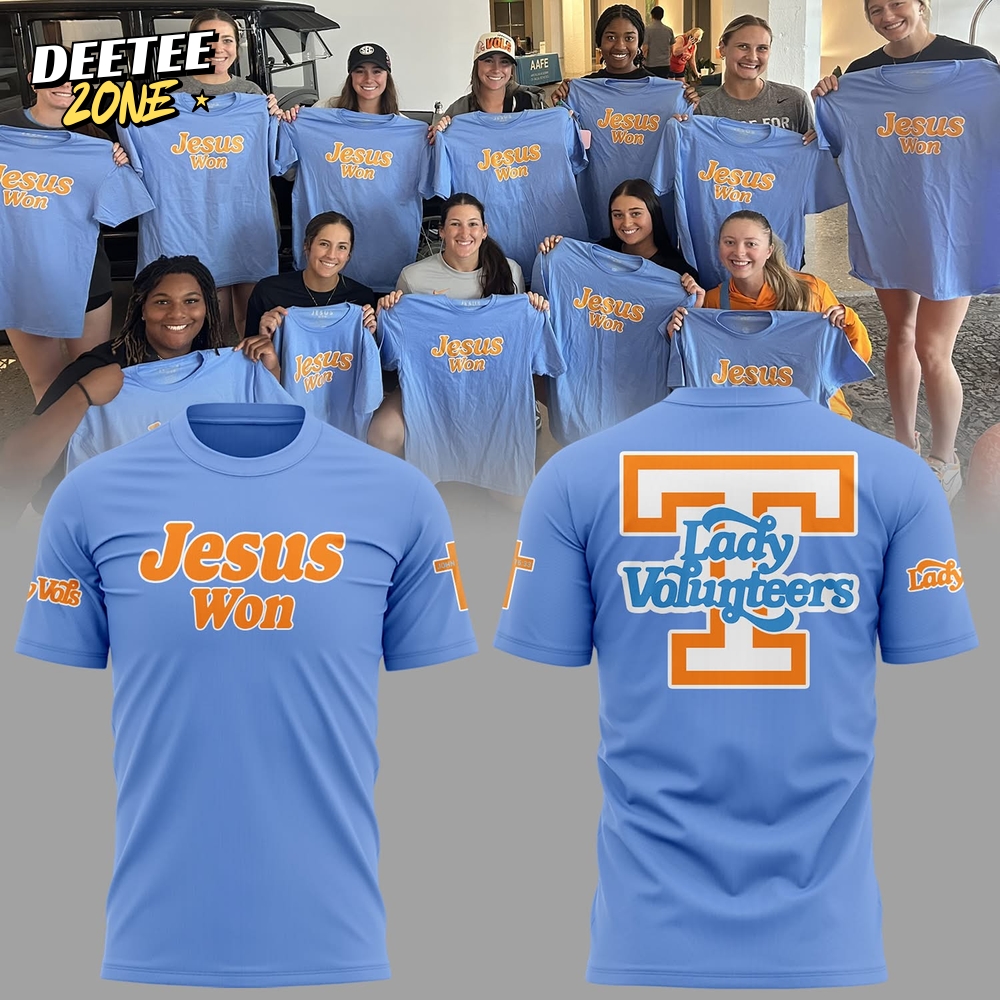 Tennessee Lady Volunteers Softball x Jesus Won 2025 Premium Shirt Tennessee Lady Volunteers Softball x Jesus Won 2025 Premium Shirt