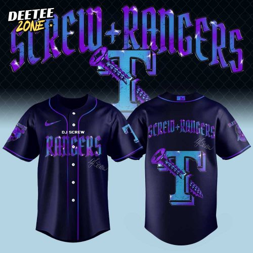 Texas Rangers Honor All-Time DJ Screw Signature Baseball Jersey