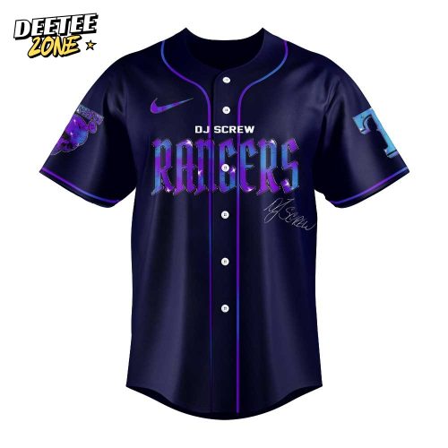 Texas Rangers Honor All-Time DJ Screw Signature Baseball Jersey