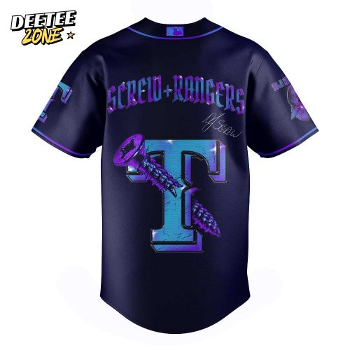 Texas Rangers Honor All-Time DJ Screw Signature Baseball Jersey