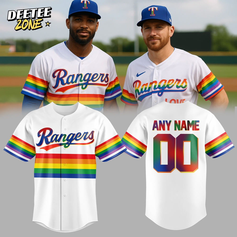 Texas Rangers Pride Night 2025 Baseball Jersey Texas Rangers Pride Night 2025 Baseball Jersey