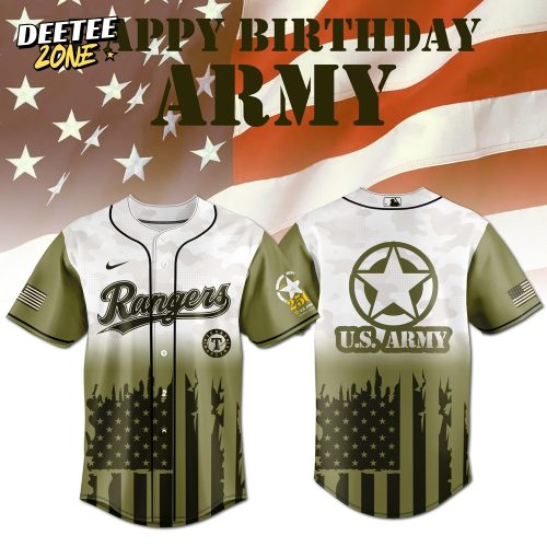 Texas Rangers x U.S. Army 250th Anniversary Tribute Jersey