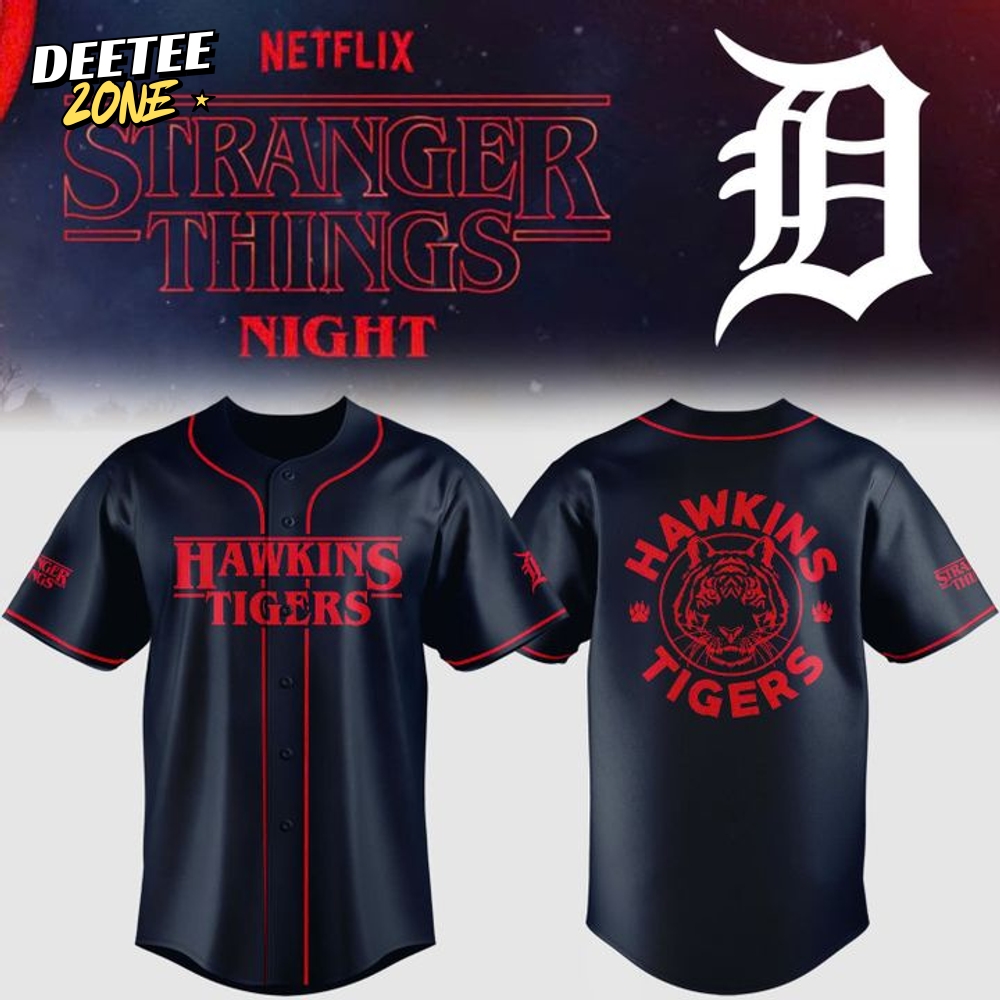 Tigers Stranger Things Night Jersey Limited Edition Tigers Stranger Things Night Jersey Limited Edition