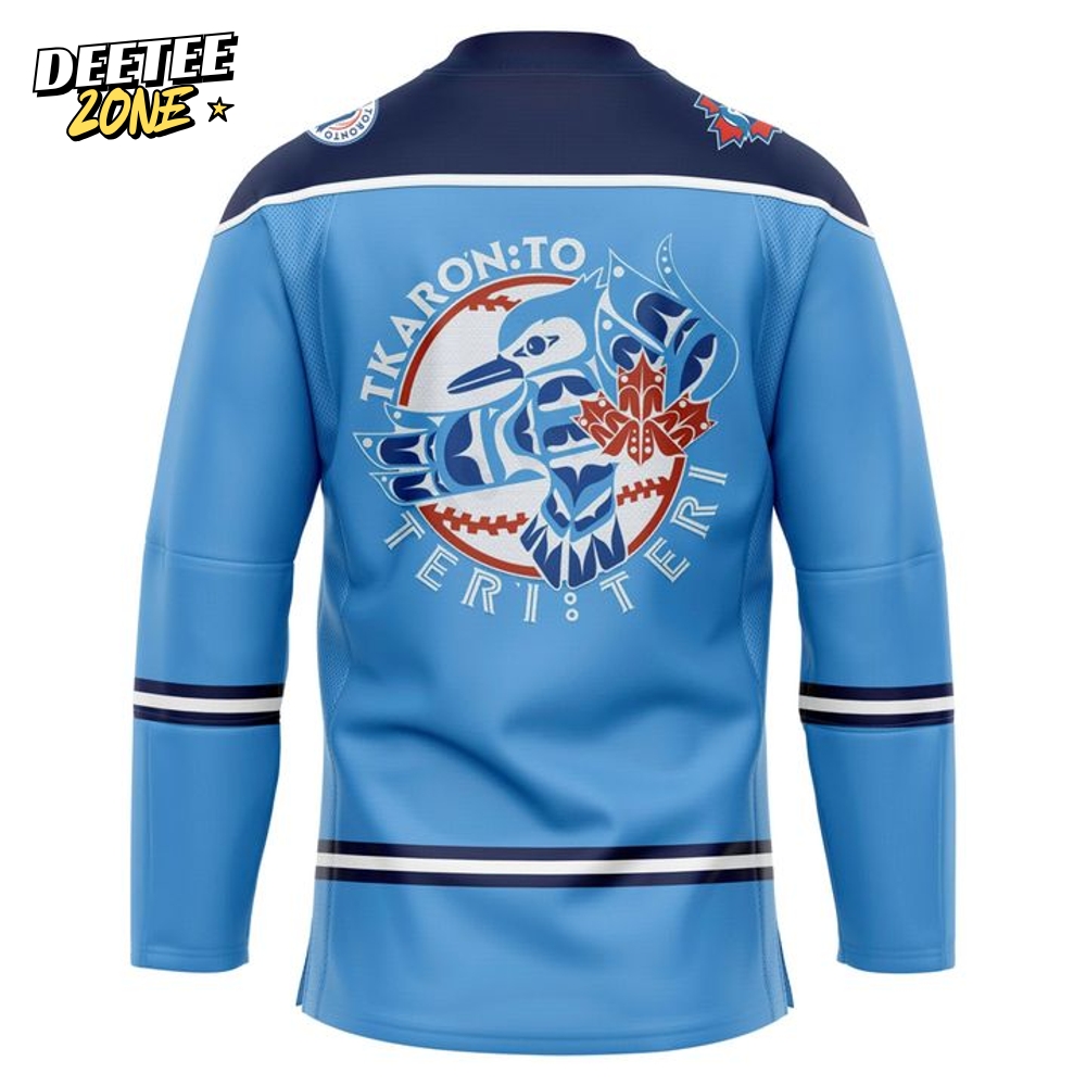 Toronto Blue Jays Indigenous Peoples Day 2025 Special Hockey Jersey Toronto Blue Jays Indigenous Peoples Day 2025 Special Hockey Jersey