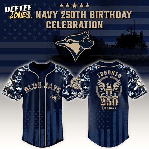 Toronto Blue Jays x US Navy 250th Birthday Edition 3D Baseball Jersey
