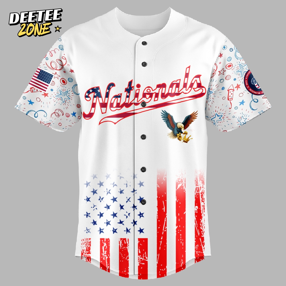 Washington Nationals MLB x 4th of July x No Kings Jersey 2025 Washington Nationals MLB x 4th of July x No Kings Jersey 2025