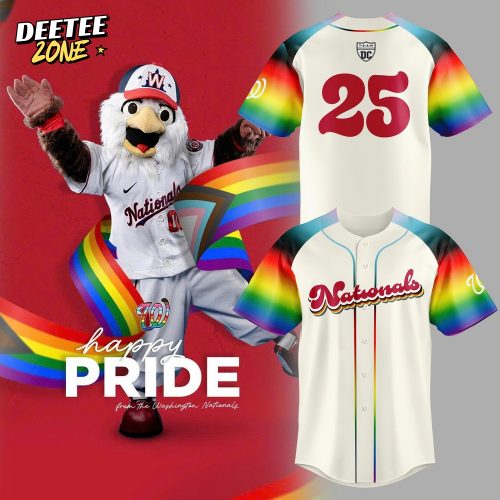 Washington Nationals Pride Night 2025 Special Baseball Jersey