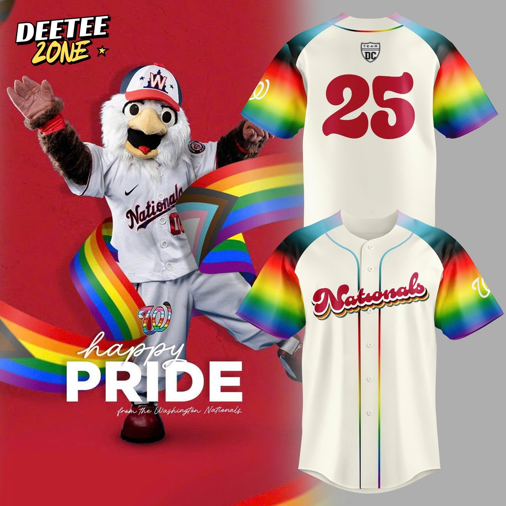 Washington Nationals Pride Night 2025 Special Baseball Jersey Washington Nationals Pride Night 2025 Special Baseball Jersey