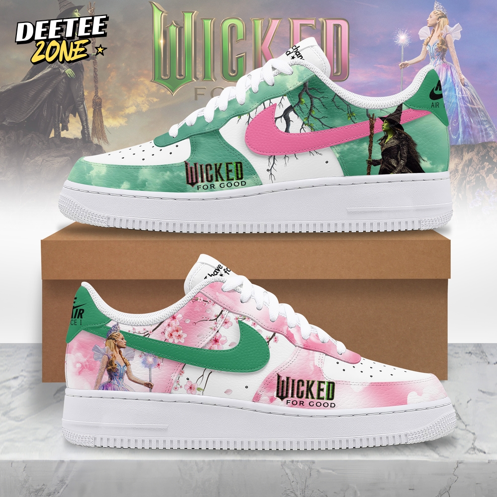 Wicked For Good 2025 Gift For Fans Air Force 1 Sneakers Wicked For Good 2025 Gift For Fans Air Force 1 Sneakers