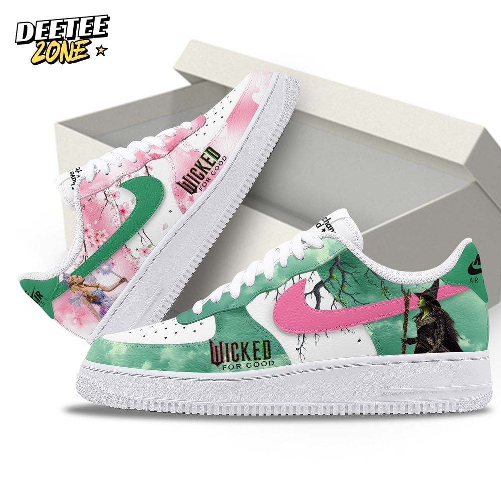 Wicked For Good 2025 Gift For Fans Air Force 1 Sneakers Wicked For Good 2025 Gift For Fans Air Force 1 Sneakers
