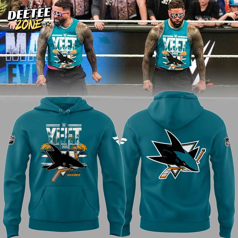 Yeeet Wwe San Jose Sharks Hoodie Custom Set Yeeet Wwe San Jose Sharks Hoodie Custom Set