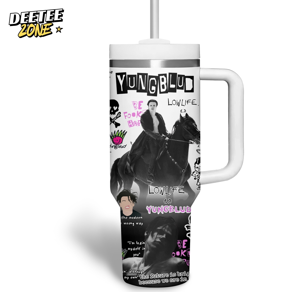 Yungblud Idols 2025 World Tour Custom Tumbler 40oz with Handle Yungblud Idols 2025 World Tour Custom Tumbler 40oz with Handle