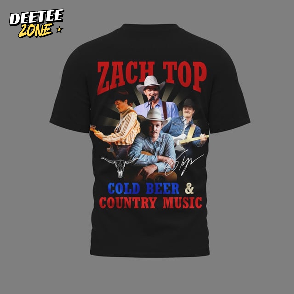 Zach Top Cold Beer & Country Music Tour 2025 Premium Shirt Zach Top Cold Beer & Country Music Tour 2025 Premium Shirt