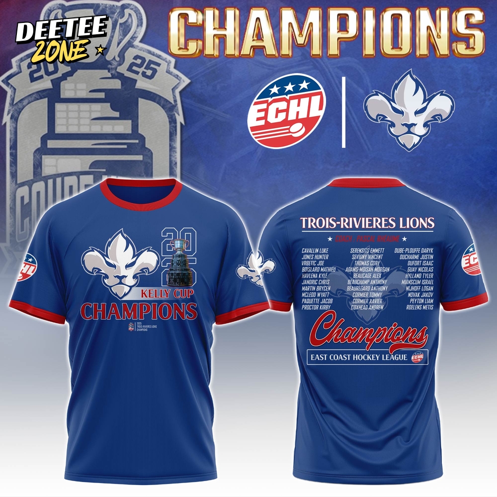echl trois rivieres lions hoodie set champions 2025 dark blue echl trois rivieres lions hoodie set champions 2025 dark blue
